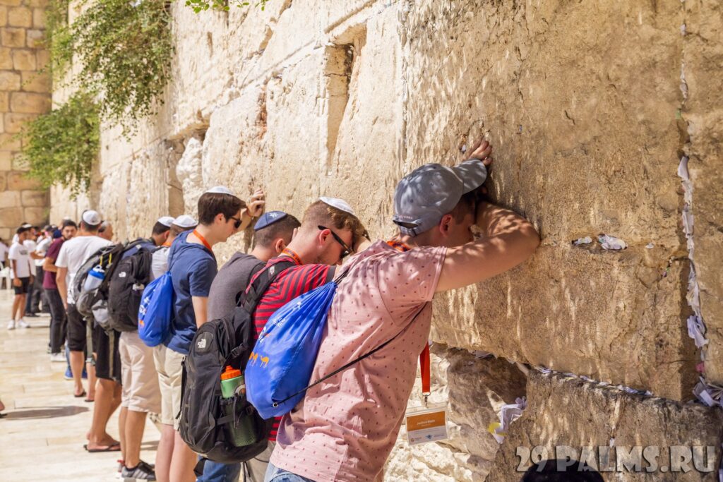 011 izrail ierusalim stena placha zapadnaya stena jewish people praying against the western wall in jerusalem foto enginkorkmaz depositphotos